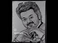 how to drow actress vijay thalapathy sketch art drawing viral #shortvideo #shorts