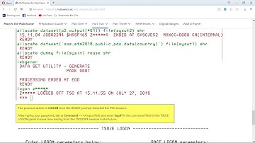 Master the mainframe Part Two Challenge 1