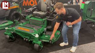Mowhawk Mowers General Manager Ronnie Harms highlights the Commander Pro at the 2024 Equip Expo