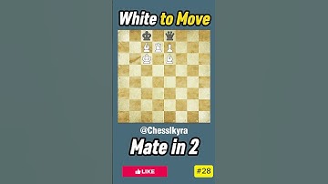 Your Move Can You Checkmate in 2 Moves #matein2 #chesspuzzle