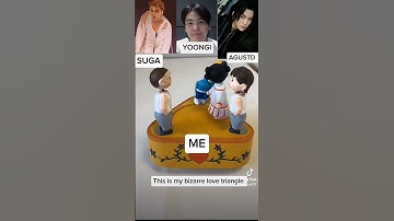 My bizarre love triangle 🤣🤣 #bts #suga #kpopidol #yoongibiased #agustd #yoongi @BTS