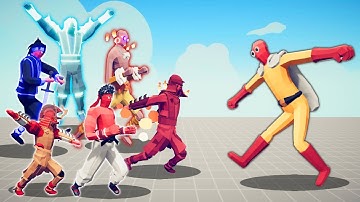 EVERY STRONGEST SENSEI + KUNGFU MASTER vs SAITAMA TABS - Totally Accurate Battle Simulator