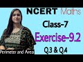 Class 7 NCERT Maths Ex 9.2 Part-3 Q.3 & Q 4 | New Syllabus CBSE
