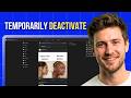 How to Temporarily Deactivate Facebook Account