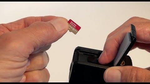 How to insert a microSD card into Wolfang 4K Action Camera GA420