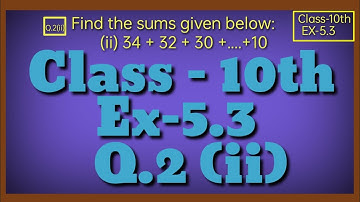 Chapter 5 Arithmetic Progression Ex 5.3 Q 2(ii) Class 10 Maths NCERTl Ex5.3 Q2(ii)