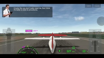 Airline Commander - Taking off with no flap.