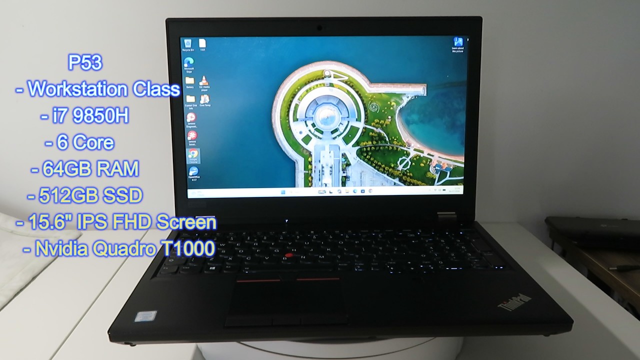 Lenovo ThinkPad P53 i7 6 CORE 9850H 2.6Ghz 64GB RAM 512GB SSD