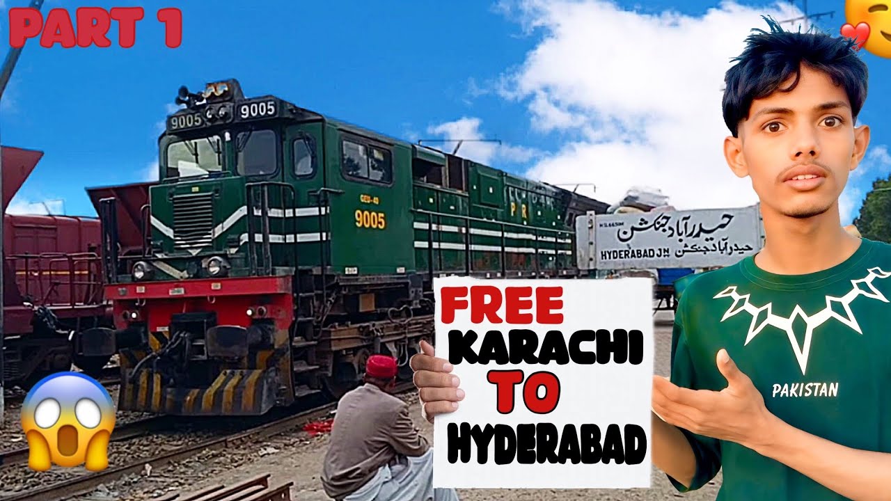 FREE KARACHI TO HYDERABAD🥰||First Travel of Awam Express|\PART1 pakistan 🇵🇰