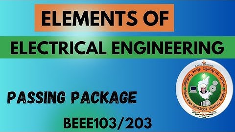 Elements Of Electrical Engineering Vtu