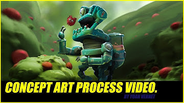 Cute Robot : Character design process.