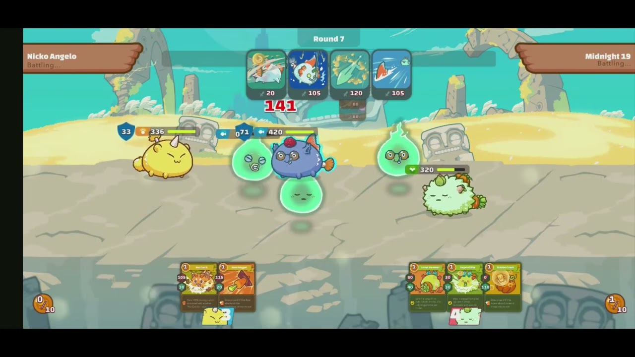 ALL WINS Aqua Beast Plant Gameplay / Axie Infinity