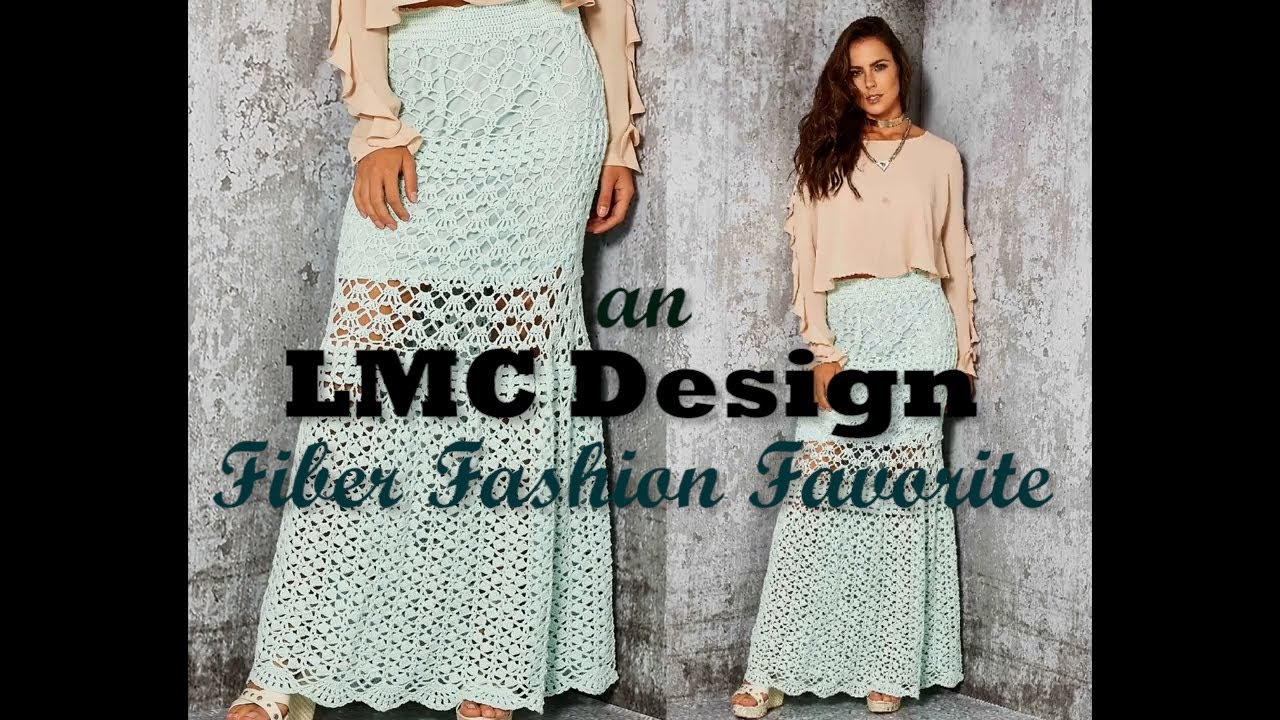 Crochet Charted Skirt Pattern - an LMC Fiber Fashion Favorite
