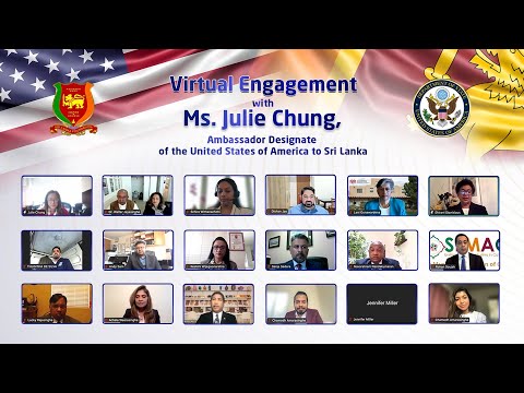 SLF hosted a successful webinar with Ambassador Ms.Julie Chung Designate  of USA to Sri Lanka