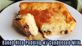 Baked Rice Pudding with Condensed Milk – – Cooking With Carlee