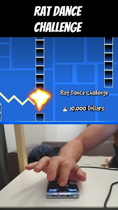 $10000 Rat Dance CHALLENGE!🔥😱💀 #shorts #geometrydash