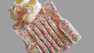 美しい手編みベビー半袖セーター デザイン