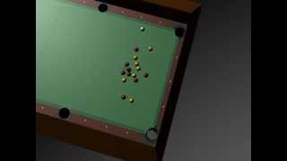 pool table 3D animation
