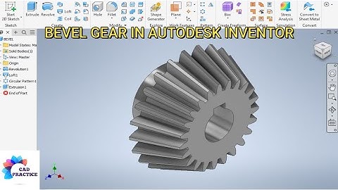 Bevel Gear Design Calculations in Autodesk Inventor || Gear Design in Inventor 3d Cad || Inventor 3d
