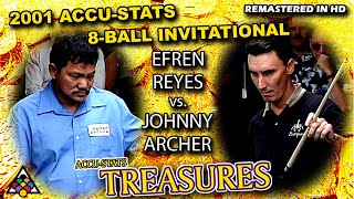 EFREN REYES vs JOHNNY ARCHER  2001 AccuStats 8Ball Invitational