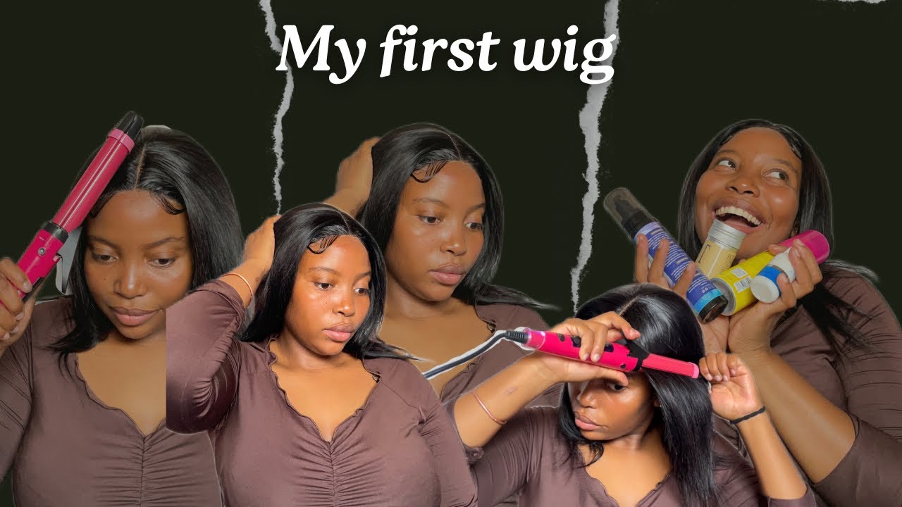 SHEIN HAIR || Installing a wig for the first time… I tried 😹