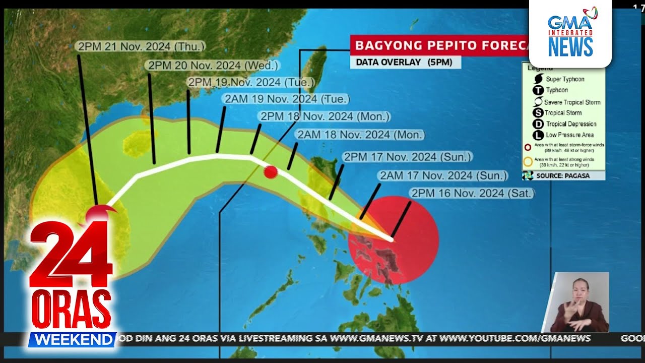 SUPER TYPHOON PEPITO | 24 Oras Weekend - YouTube