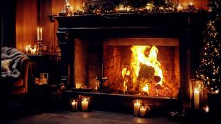Christmas Jazz by the Fire | Crackling Fireplace Ambience | 🔴 LIVE screenshot 2