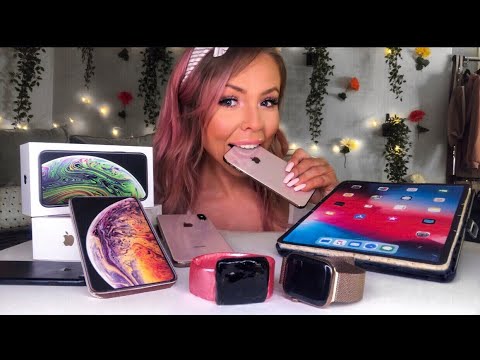 ASMR EDIBLE APPLE MAC PRODUCTS (FAKE) IPHONE X, IPAD, APPLE WATCH MUKBANG 먹방 EATING SHOW PRANK