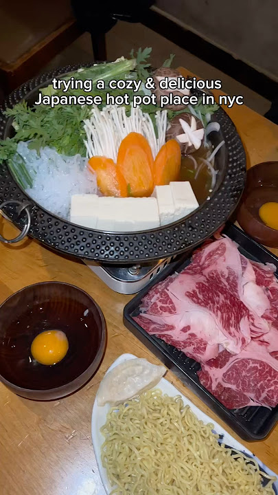 Trying a popular cozy Japanese hot pot spot in NYC! This is Kimura in East Village #foodie
