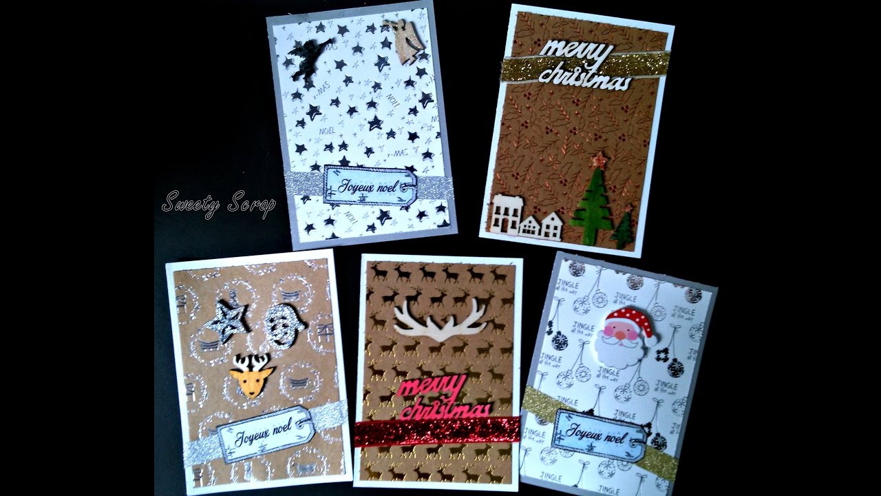 Scrapbooking Card (papier de chez action) : tuto card #002 ~~° noel°~~