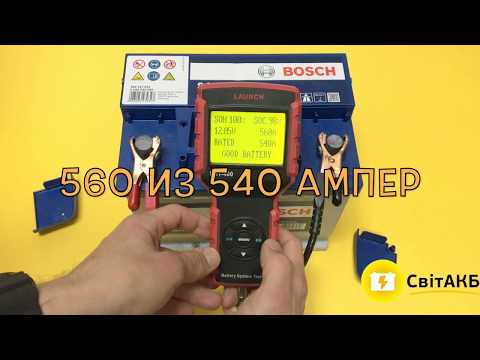 Bosch 60Ah Silver S4 006 измеряем пусковой ток