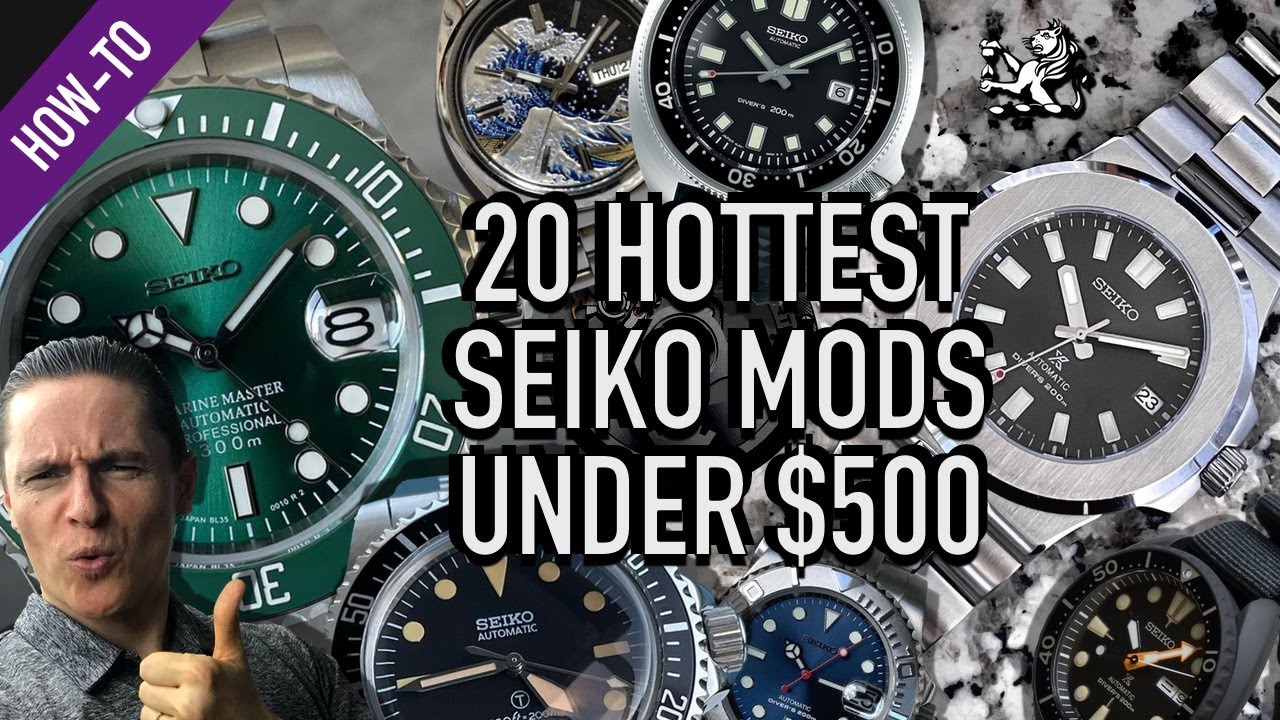 Ultimate Seiko 007 Rolex 6538 Submariner Mod + Squale Watch Giveaway! -  YouTube