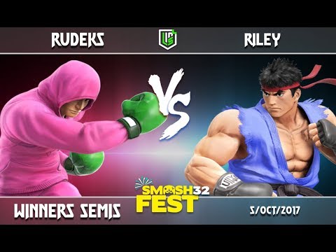Smash Fest #32 - Winners Semis - Rudeks (Little Mac) vs Riley (Ryu)
