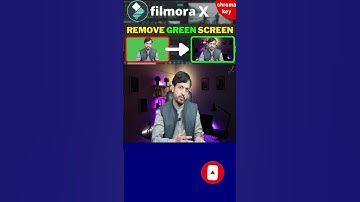 How remove green background in filmora X | Chroma Key Use In Filmora | Khurram Ibn Shabbir