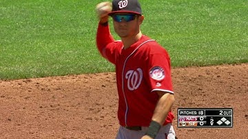 WSH@SF: Espinosa, Turner turn a smooth double play