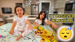 Eyvah Abla Kardeş Uyurgezer Oldular 😴 Herşeyi Gözü Kapalı Yaptılar !