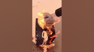 EXPERIMENT: Gas Torch VS  Alien   #shorts
