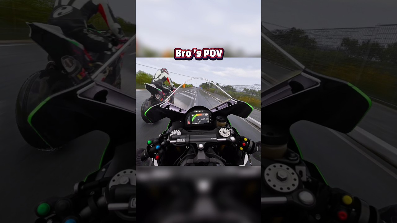 Same roadblock. Different mindset. 💀 #motorcycle #race #shorts