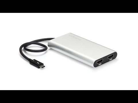 Thunderbolt 3 Dual HDMI アダプター Thunderbolt 3 to Dual HDMI 2.0 Adapter - 4K 60Hz