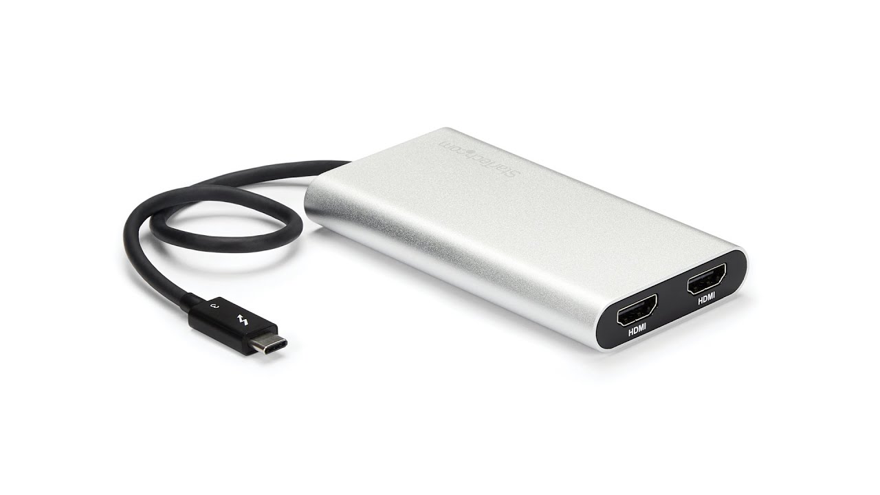 Thunderbolt 3 to Dual Adapter - 4K - Thunderbolt Display Adapters | StarTech.com