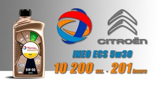 Total Quartz INEO ECS 5w30 (отработка из Citroen 10 200 км.,  201 моточасов, дизель).