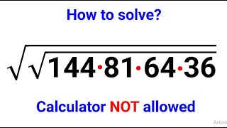 A Nice Radical Problem, Can You Evaluate without Calculator | Math Challenging Problem |Square Root