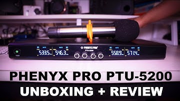 Phenyx Pro PTU-5200-4H Wireless Microphone System | Full Unboxing and Review