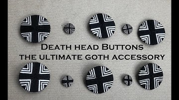 Death Head Buttons, the ultimate goth accessory.