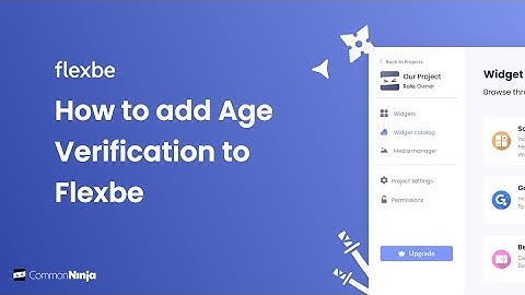 How to add an Age Verification to Flexbe