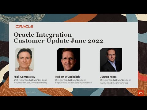 Oracle Integration Product Update Webcast June 2022