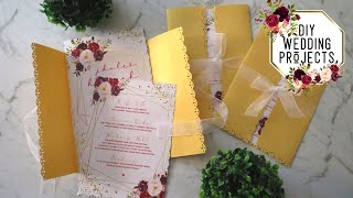 HOW TO MAKE DIY WEDDING INVITATION