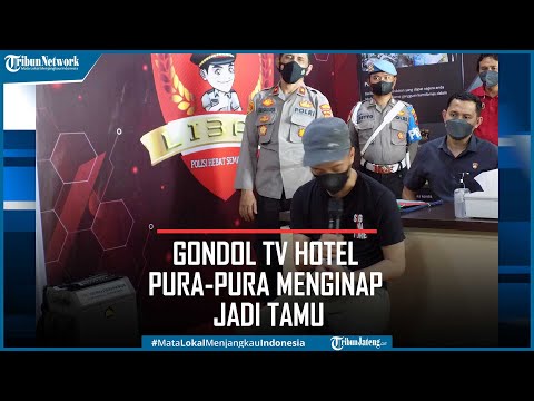 Modus Baru, Warga Semarang Gondol TV Hotel Pura Pura Menginap Jadi Tamu
