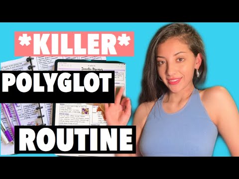 POLYGLOT ROUTINE FOR QUICK LANGUAGE LEARNING 🌟✌🏼HOW TO ACTUALLY LEARN A LANGUAGE 🌟 with notes! 📚