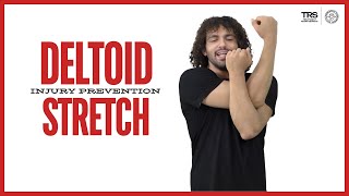 Standing Deltoid Stretch - avoid injury with correct technique (Good for Traps and Rhomboids too!)